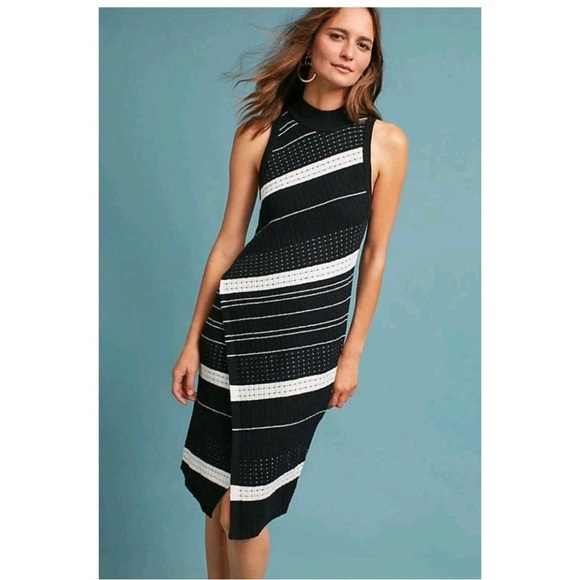 Anthropologie Dresses & Skirts - Anthropologie‎ MOTH Asymmetrical Turtleneck Sweater Dress Size M